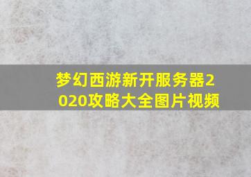 梦幻西游新开服务器2020攻略大全图片视频