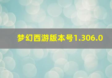 梦幻西游版本号1.306.0