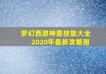 梦幻西游神兽技能大全2020年最新攻略图