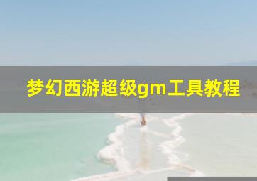 梦幻西游超级gm工具教程