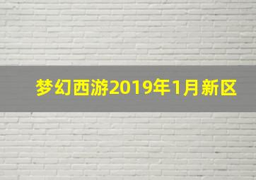 梦幻西游2019年1月新区