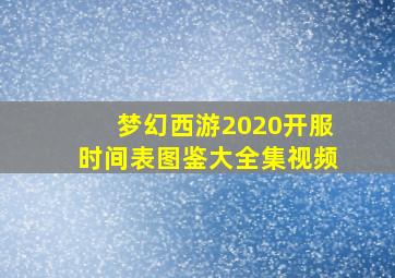 梦幻西游2020开服时间表图鉴大全集视频