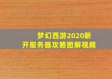 梦幻西游2020新开服务器攻略图解视频