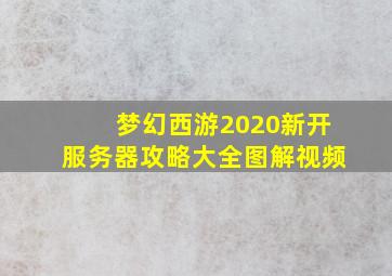 梦幻西游2020新开服务器攻略大全图解视频