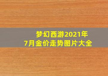 梦幻西游2021年7月金价走势图片大全