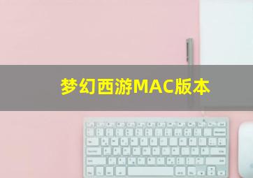 梦幻西游MAC版本