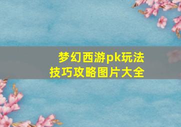 梦幻西游pk玩法技巧攻略图片大全