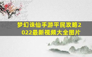 梦幻诛仙手游平民攻略2022最新视频大全图片