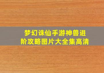 梦幻诛仙手游神兽进阶攻略图片大全集高清