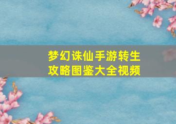 梦幻诛仙手游转生攻略图鉴大全视频