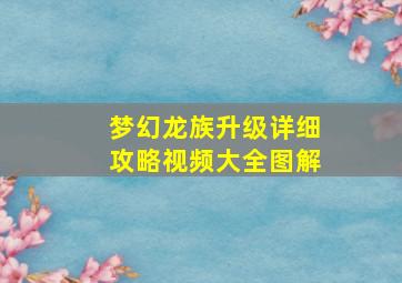 梦幻龙族升级详细攻略视频大全图解