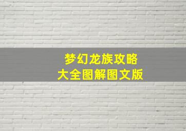 梦幻龙族攻略大全图解图文版