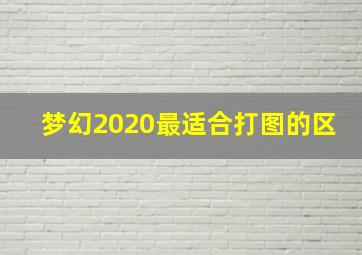 梦幻2020最适合打图的区