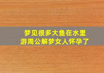 梦见很多大鱼在水里游周公解梦女人怀孕了