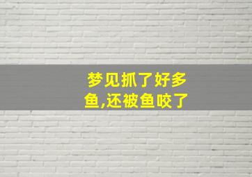 梦见抓了好多鱼,还被鱼咬了