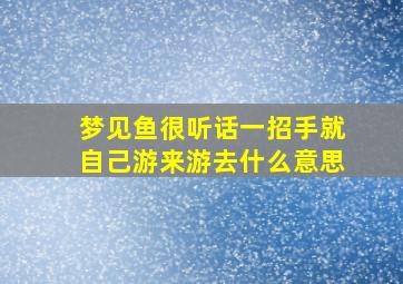 梦见鱼很听话一招手就自己游来游去什么意思