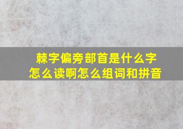 棘字偏旁部首是什么字怎么读啊怎么组词和拼音