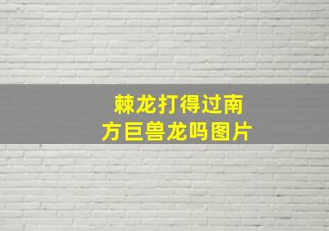 棘龙打得过南方巨兽龙吗图片