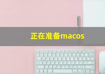 正在准备macos