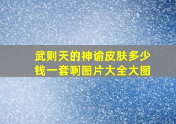 武则天的神谕皮肤多少钱一套啊图片大全大图