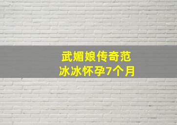 武媚娘传奇范冰冰怀孕7个月