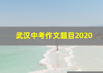 武汉中考作文题目2020