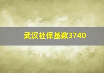 武汉社保基数3740