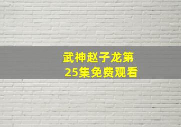 武神赵子龙第25集免费观看