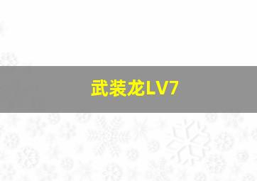 武装龙LV7