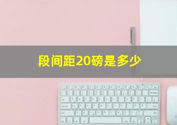 段间距20磅是多少