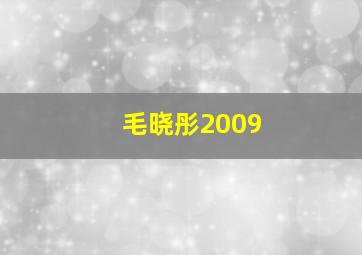 毛晓彤2009