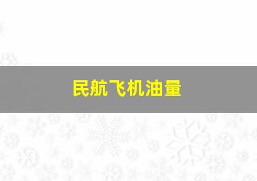 民航飞机油量