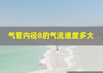 气管内径8的气流速度多大