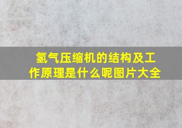 氢气压缩机的结构及工作原理是什么呢图片大全