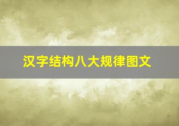 汉字结构八大规律图文