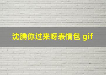 沈腾你过来呀表情包 gif