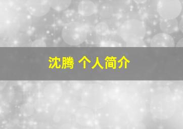 沈腾 个人简介