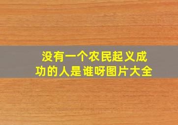 没有一个农民起义成功的人是谁呀图片大全