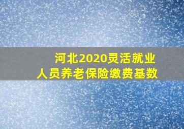 河北2020灵活就业人员养老保险缴费基数