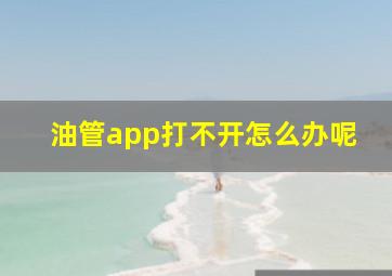 油管app打不开怎么办呢