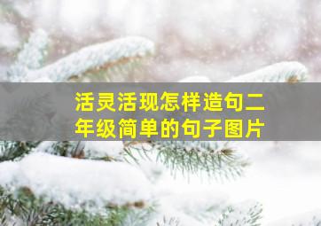 活灵活现怎样造句二年级简单的句子图片