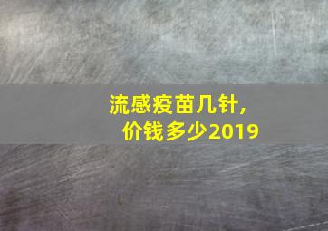 流感疫苗几针,价钱多少2019