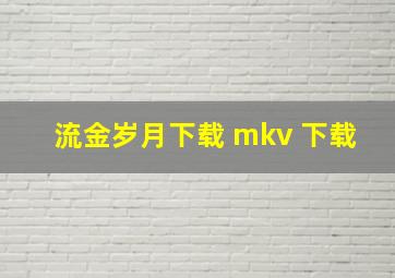 流金岁月下载 mkv 下载