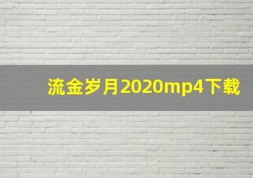 流金岁月2020mp4下载