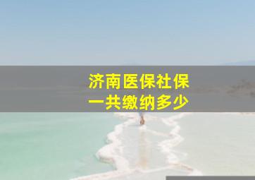 济南医保社保一共缴纳多少