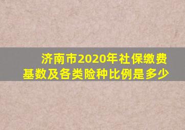 济南市2020年社保缴费基数及各类险种比例是多少