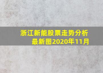 浙江新能股票走势分析最新图2020年11月