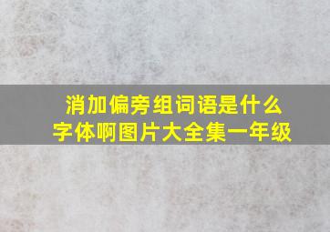 消加偏旁组词语是什么字体啊图片大全集一年级