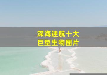 深海迷航十大巨型生物图片