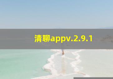 清聊appv.2.9.1